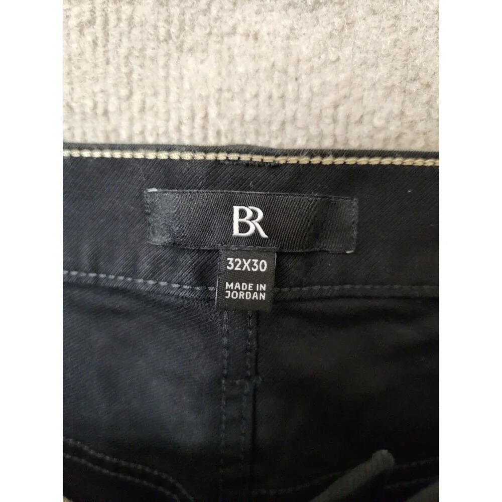 Banana Republic Slim Traveler Pants Mens 32x30 Black Stretch